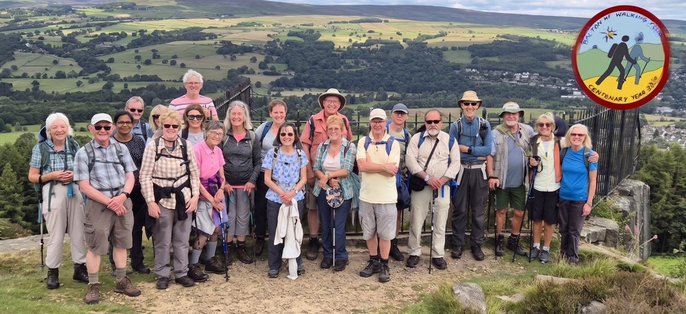Bolton HF Walking Club members on the trail