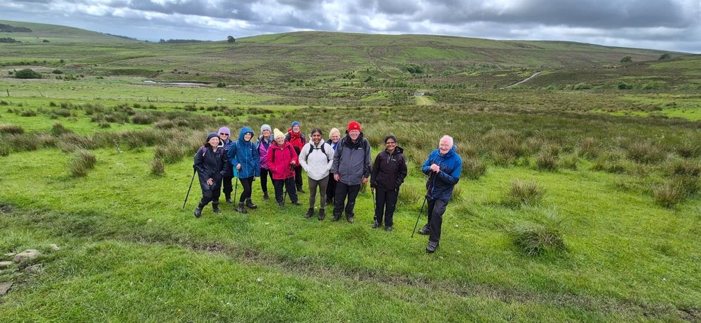 Walking club group photo